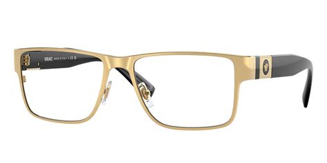 Versace™ VE1274 1002 55 Gold/Black Eyeglasses 